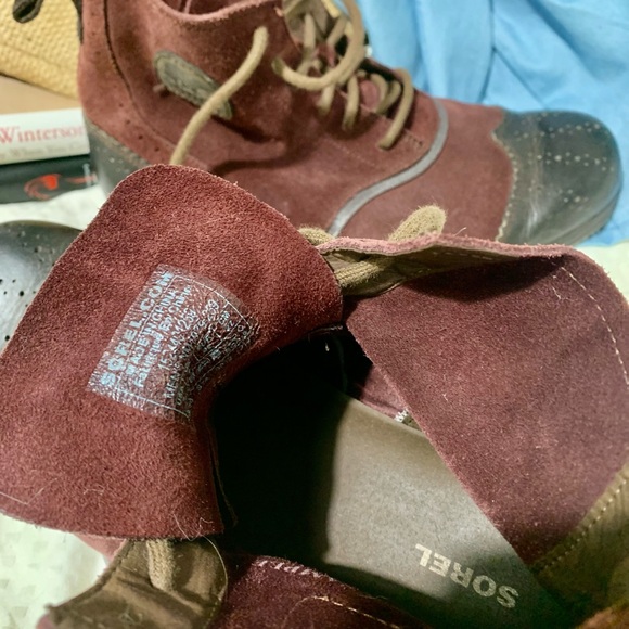 Vintage SOREL Wingtip/Brogue Winter Boots | Bottes brogue suède | 42 - Picture 5 of 5